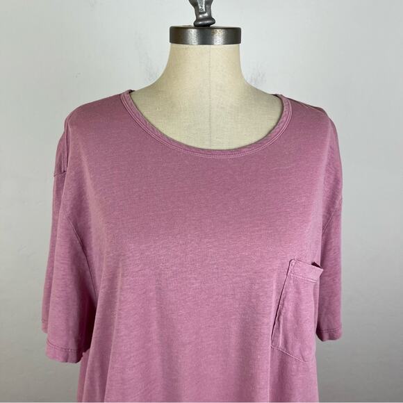Marine Layer Purple Pocket Tee - Picture 3 of 7
